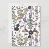 かわいいコテージコア幽霊ガールハロウィーンベビーシャワー 招待状 (裏面)