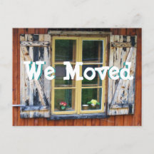 かわいいコテージ名刺の交換を移動