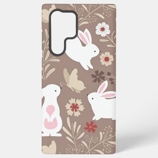かわいいコテージ風バニー SAMSUNG GALAXYケース (裏面)