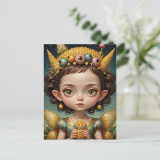 かわいいコニーの妖精 ポストカード (スタンド正面)