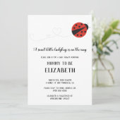 かわいいコバチの赤ちゃんのお祝い 招待状 (スタンド正面)