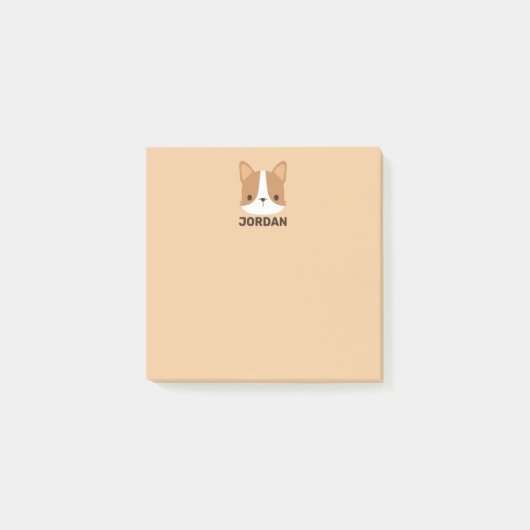 かわいいコパーソナライズされたギ ポストイット (正面)