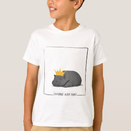 かわいいコビトカバ おやすみなさい 優しい王子様 Tシャツ