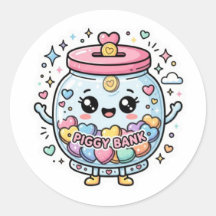 かわいいコピガチャリティー瓶ハートステッカー
