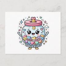 かわいいコピガチャリティー瓶ハートステッカー