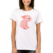 かわいいコブタの家畜のTシャツ