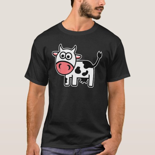 かわいいコミックカウ1 Tシャツ (正面)