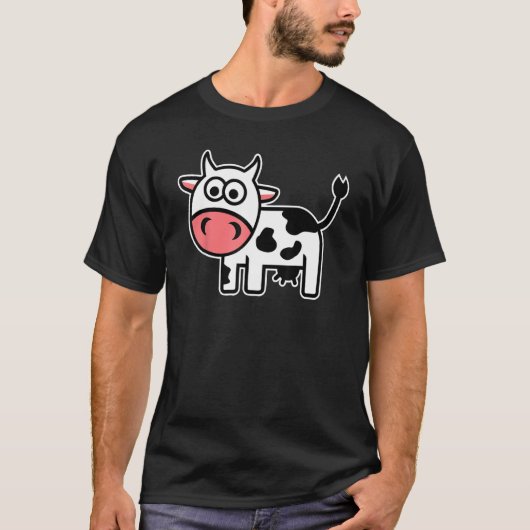 かわいいコミックカウ 1 Tシャツ (正面)
