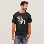 かわいいコミックカウ 1 Tシャツ (正面フル)