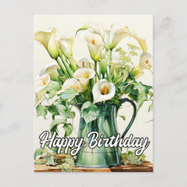 かわいいコラリリーフラワー ポストカード