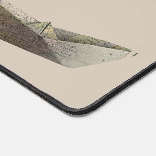 かわいいコラージュのミックスメディアを旅 デスクマット (コーナー)