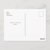 かわいいコラージュ写真ニュートラルベビー誕生IIアナウンセム ポストカード (裏面)