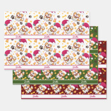 かわいいコルギのクリスマスにカスタムの犬名