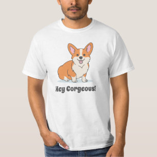 かわいいコルギの子犬-おいコルジュー Tシャツ