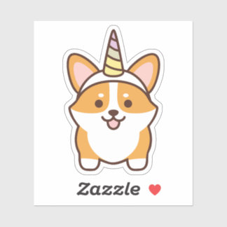かわいいコルギコーン シール