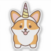 かわいいコルギコーン シール (正面)