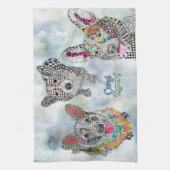 かわいいコルギドッグ詰め合わせキッチンタオル キッチンタオル (縦)