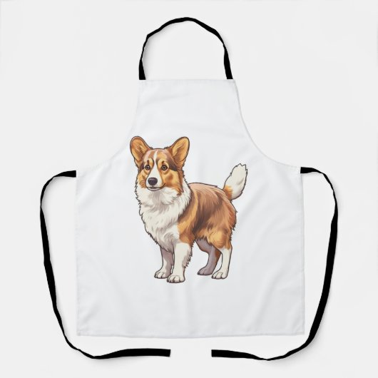 かわいいコルギドッグ エプロン (正面)