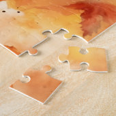 かわいいコルギドッグ/秋/秋 ジグソーパズル (側面)