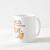 かわいいコルギ強迫性コルギおもしろい病 コーヒーマグカップ (正面右)