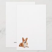 かわいいコルギ犬の文房具 便箋 (正面/裏面)