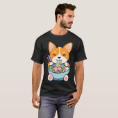かわいいコルギ麺 Tシャツ (正面フル)