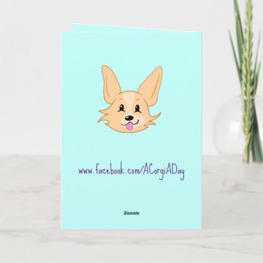 かわいいコルギ カード (裏面)