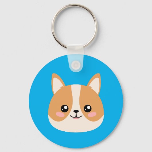 かわいいコルギ キーホルダー (正面)
