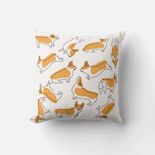 かわいいコルギ クッション (正面)