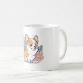 かわいいコルギ コーヒーマグカップ (正面右)