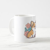 かわいいコルギ コーヒーマグカップ (正面左)