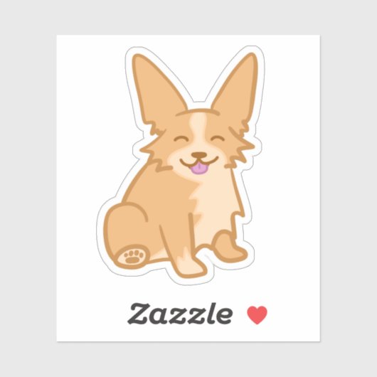 かわいいコルギ シール (シート)