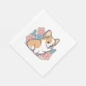 かわいいコルギ スタンダードランチョンナプキン (角)
