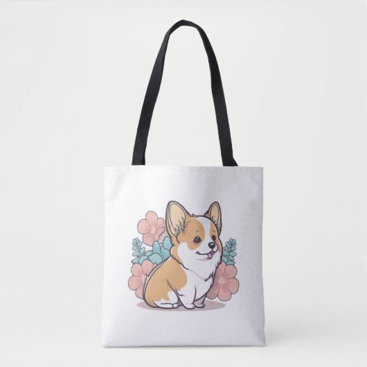 かわいいコルギ トートバッグ (正面)