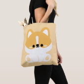かわいいコルギ トートバッグ (クローズアップ)