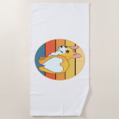 かわいいコルギ ビーチタオル (正面)