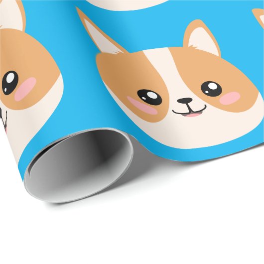 かわいいコルギ ラッピングペーパー (ロールコーナー)
