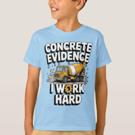 かわいいコンクリートミキサー車 少年 建設 Tシャツ