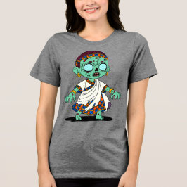 かわいいコンゴのゾンビ トライブレンドTシャツ