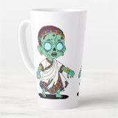 かわいいコンゴゾンビ カフェラテマグ (左アングル)