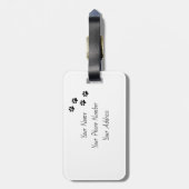 かわいいコンパニオン動物の写真 ラゲッジタグ (裏面縦)