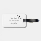 かわいいコンパニオン動物の写真 ラゲッジタグ (裏面横)