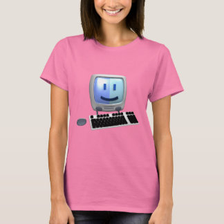 かわいいコンピュータ顔。 Tシャツ
