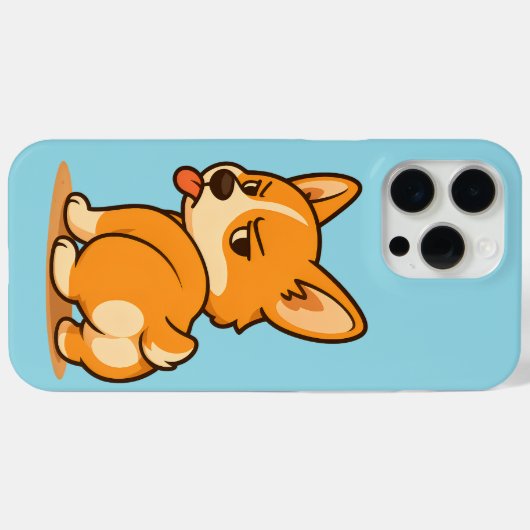 かわいいコーギウィッチハロウィーンかわいいドッグフォンケース Case-Mate iPhoneケース (裏面 (横))