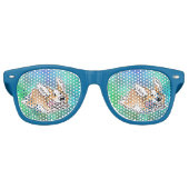 かわいいコーギサングラス レトロサングラス (正面)