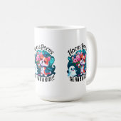 かわいいコーギハロウィーンアート：ホカスポカステーマデザイン コーヒーマグカップ (正面右)