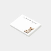 かわいいコーギパピードッグキスおもしろいカーディガンコーギ ポストイット (アングル)