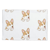 かわいいコーギパピードッグパターン 枕カバー (裏面)