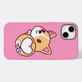 かわいいコーギパピーラブ Case-Mate iPhoneケース (裏面 (横))