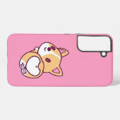 かわいいコーギパピーラブ SAMSUNG GALAXYケース (裏面横)